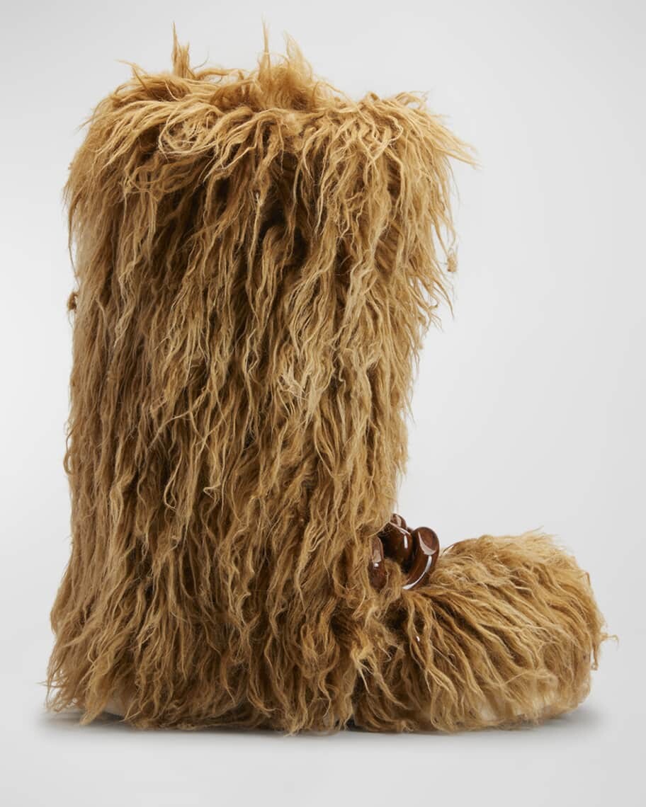 

Лыжные ботинки из искусственного меха Yeti Shaggy Stella McCartney