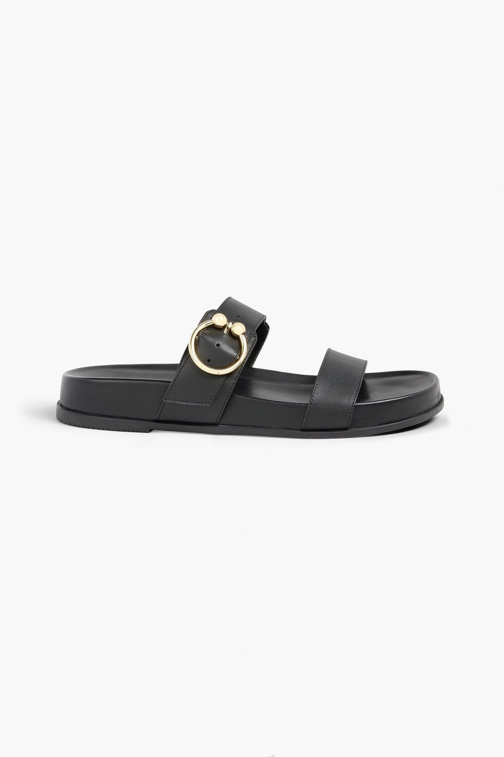 

Кожаные шлепанцы Joni с пряжками STUART WEITZMAN, черный