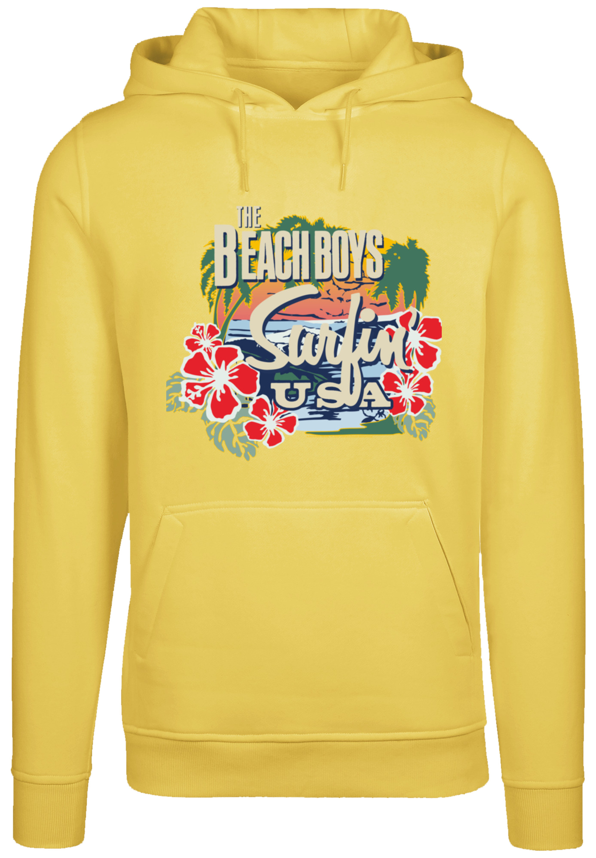 Пуловер F4NT4STIC Hoodie The Beach Boys Musik Band Tropical, цвет taxi yellow