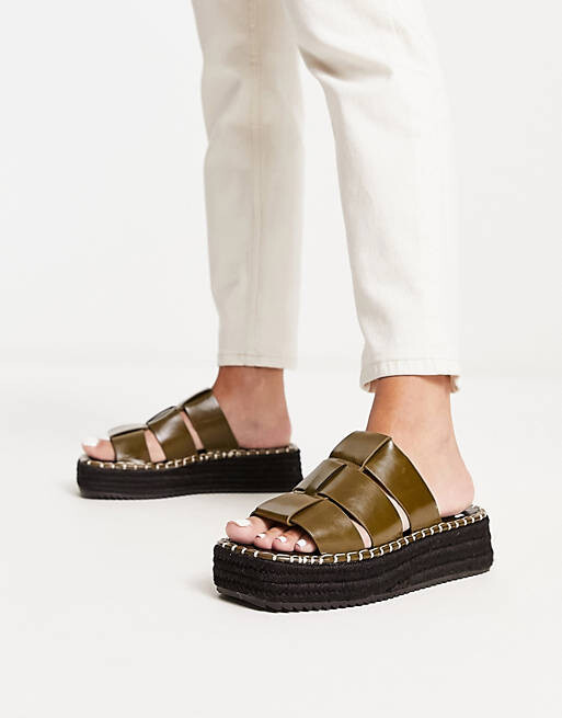 

Рыбацкие эспадрильи цвета хаки ASOS DESIGN Jackson