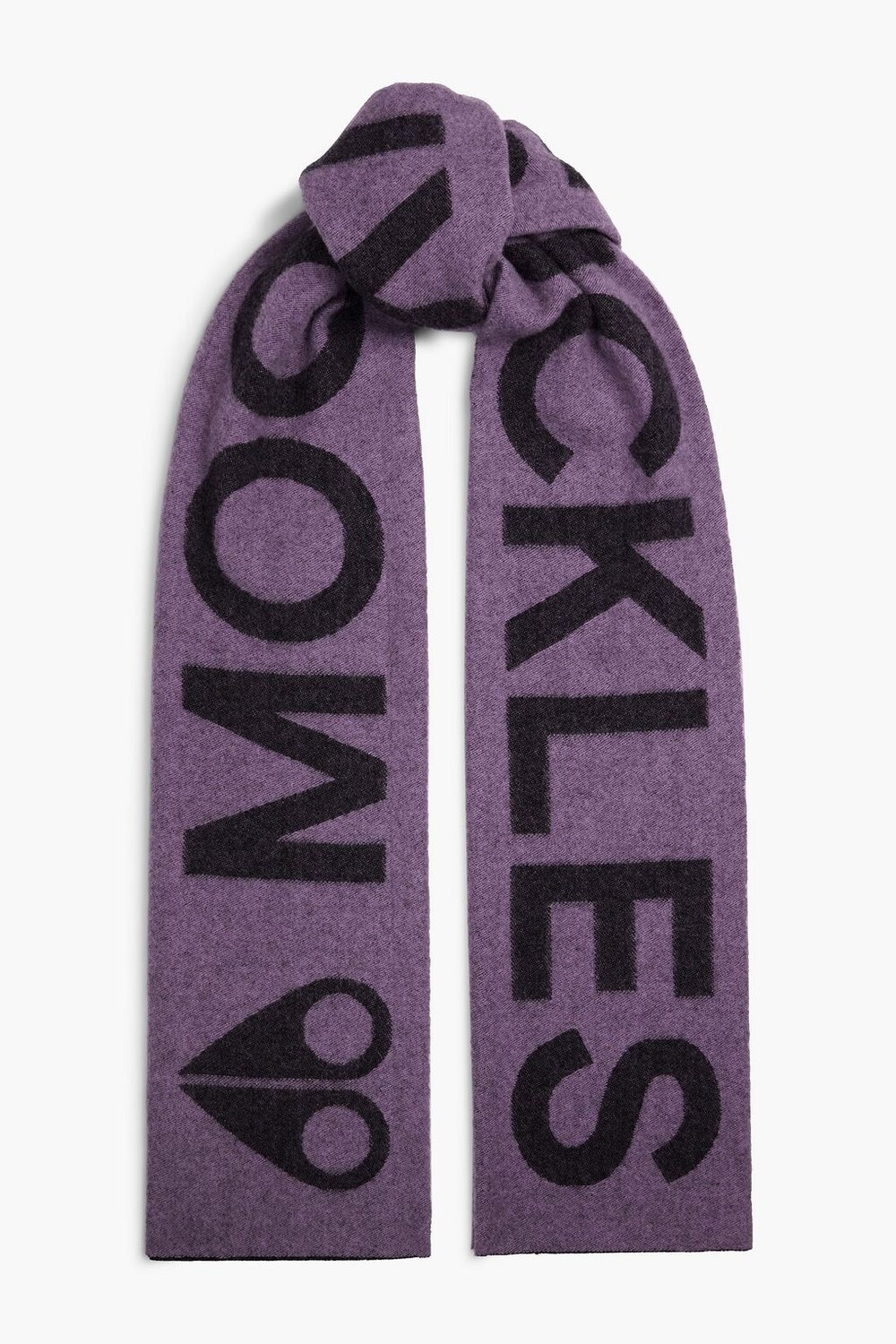 

Жаккардовый шарф из смеси шерсти и кашемира MOOSE KNUCKLES, лавандовый