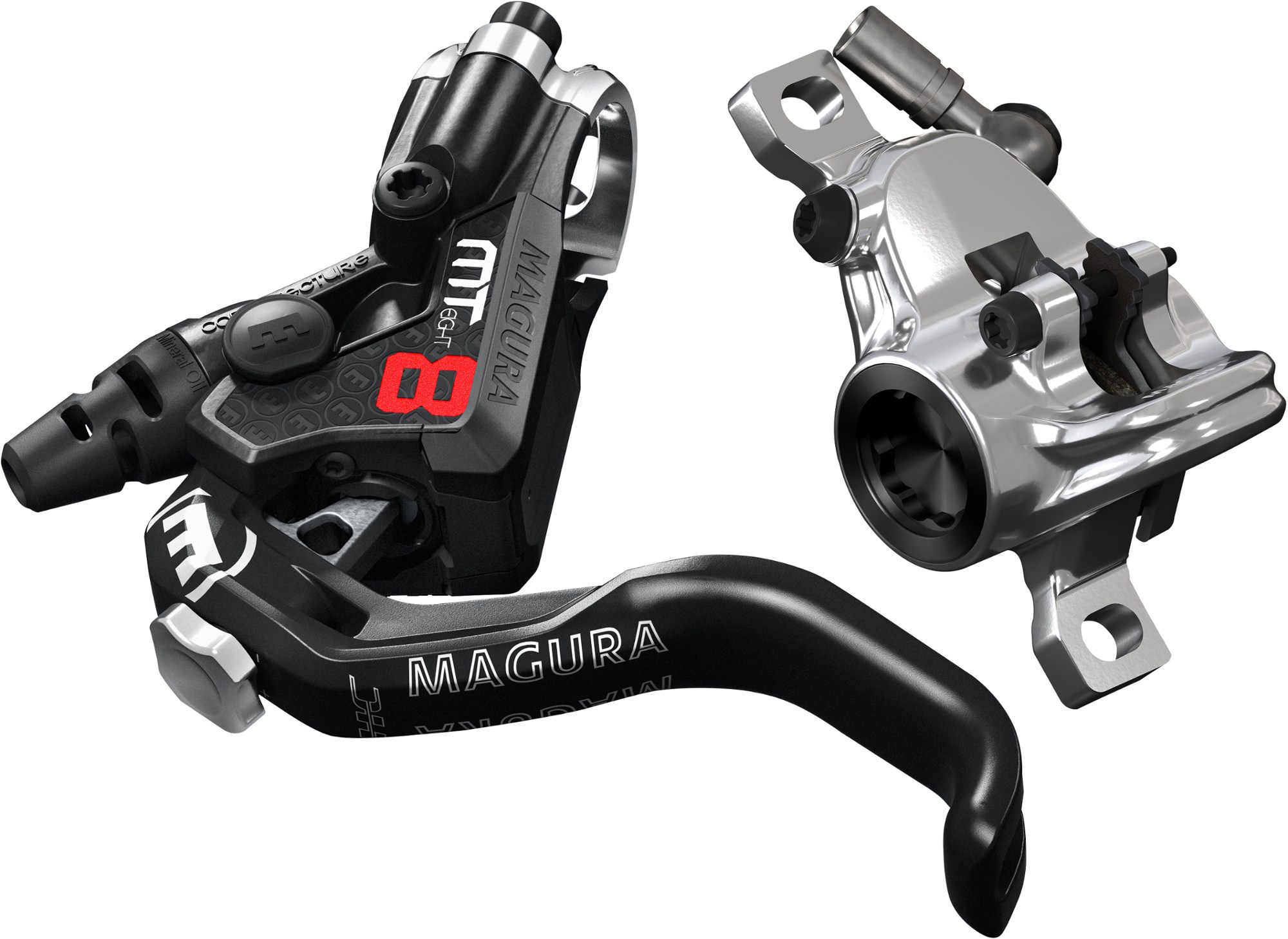 Комплект гидравлических дисковых тормозов и рычагов MT8 Pro Magura, черный задний дисковый тормоз в сборе гидравлический суппорт подходит для 150cc 200cc 250cc pit pro trail dirt quad bike atv