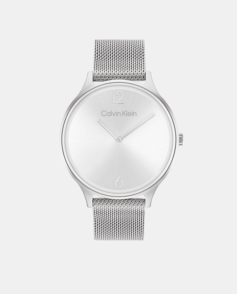 Женские часы Timeless 25200001 со стальной сеткой Calvin Klein, серебро