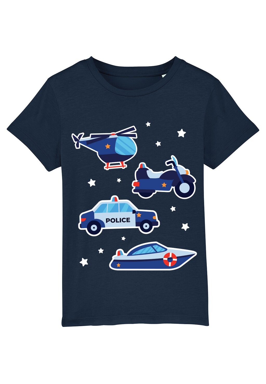 

Футболка с принтом POLIZEI Watapparel, цвет dark blue