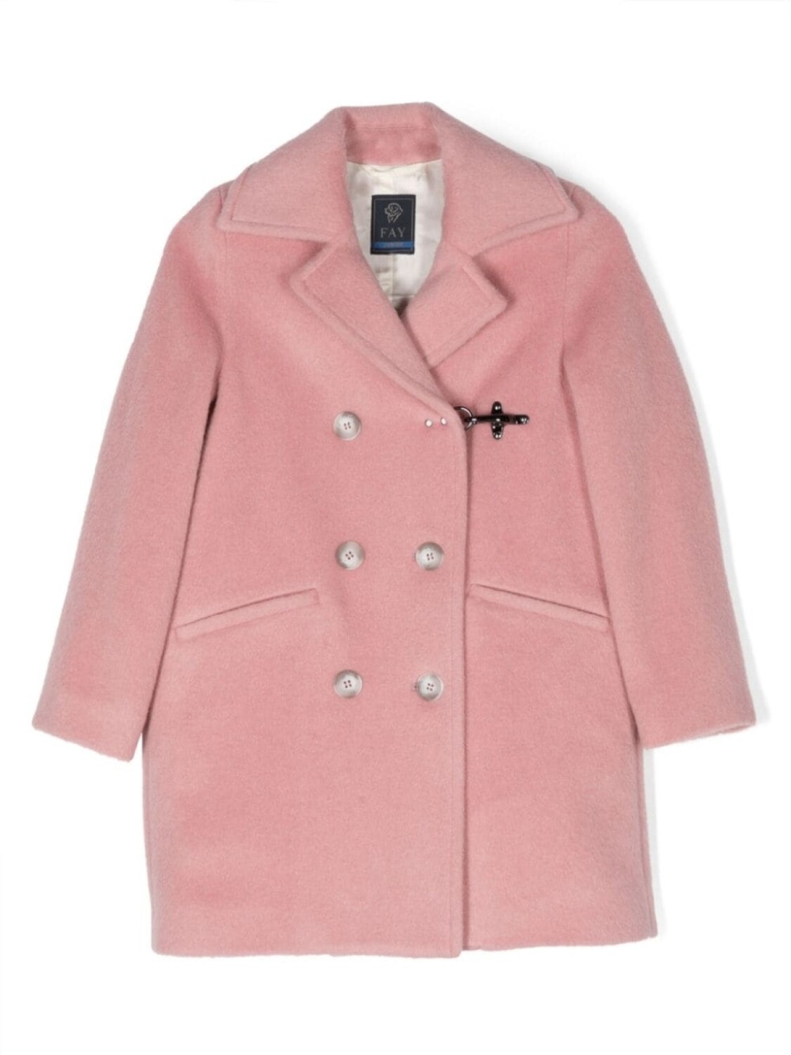 

Двубортное пальто Fay Kids, розовый