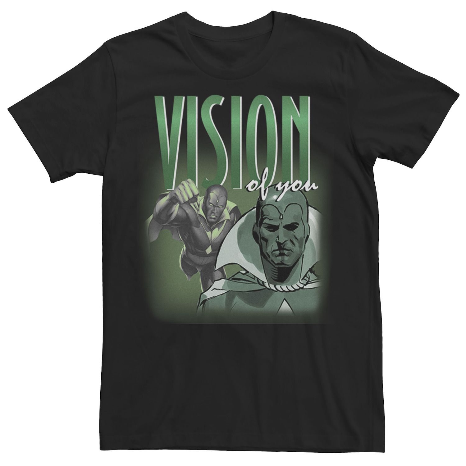 Мужская футболка с графическим плакатом Vision Homage Marvel мужская худи с графическим плакатом runaways group marvel