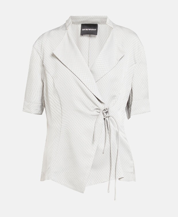 

Блейзер Emporio Armani, светло-серый