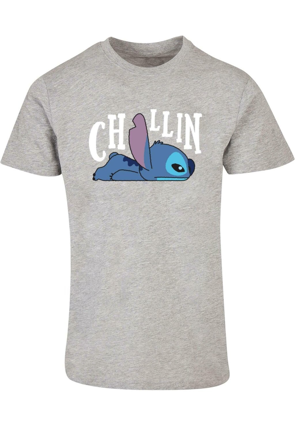 

Футболка с принтом DISNEY LILO & STITCH CHILLIN ABSOLUTE CULT, цвет heather grey