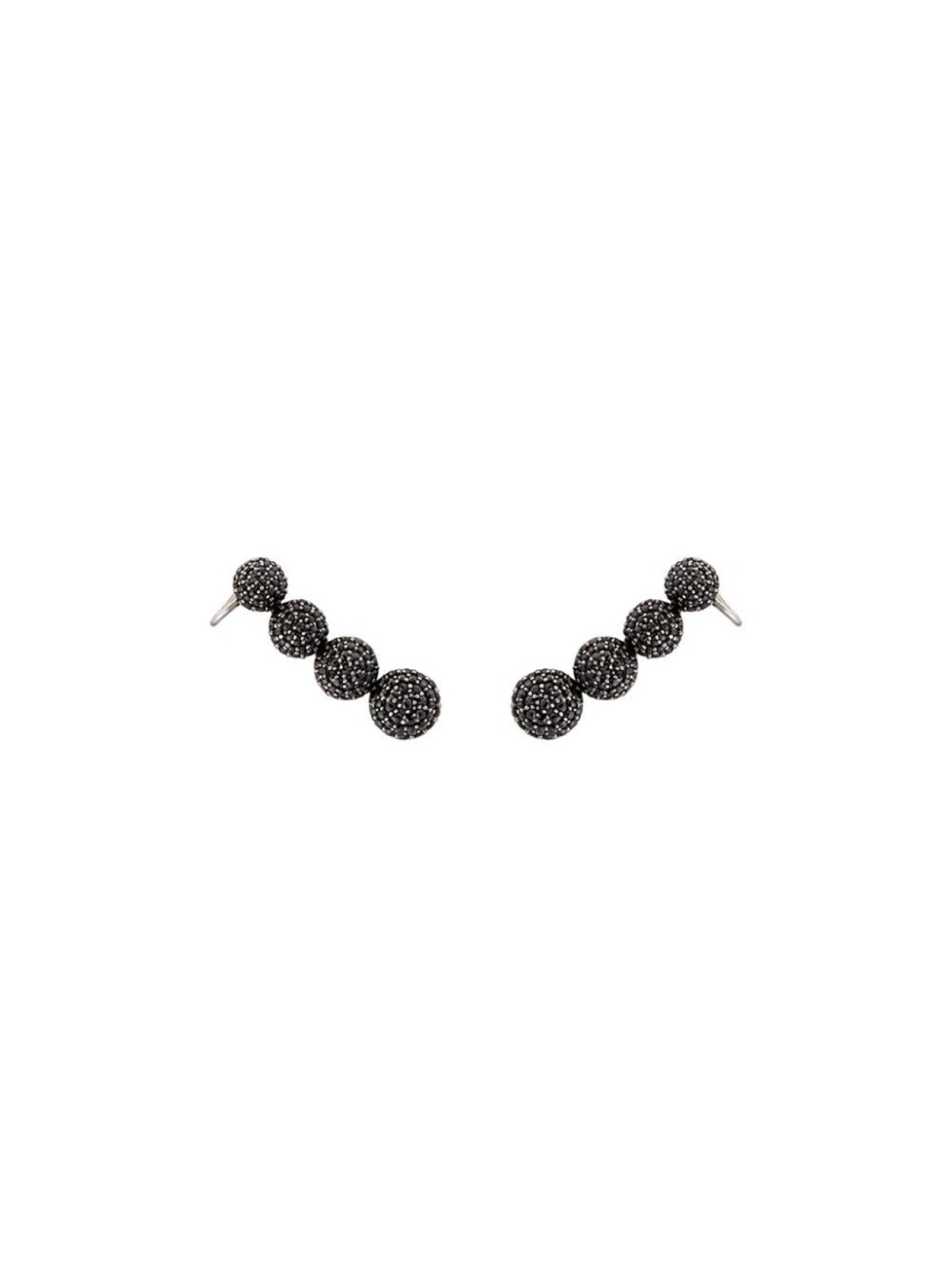 

Серьги Black Caviar из белого золота с бриллиантами ALINKA, серебряный