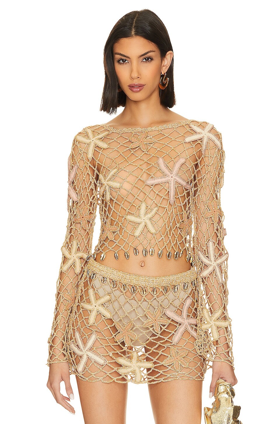 

Топ retrofete Pasha, цвет Almond Lurex