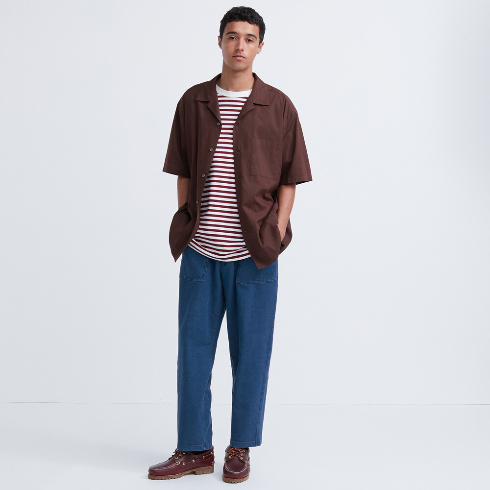 

Брюки Uniqlo свободные повседневные, синий