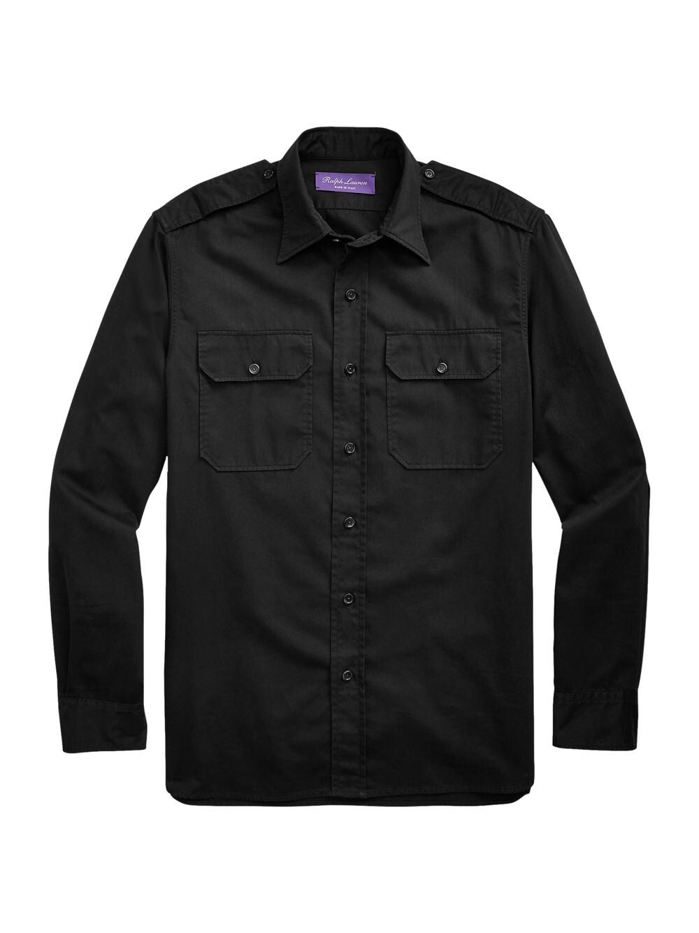 

Военная спортивная рубашка Raleigh Ralph Lauren Purple Label, черный