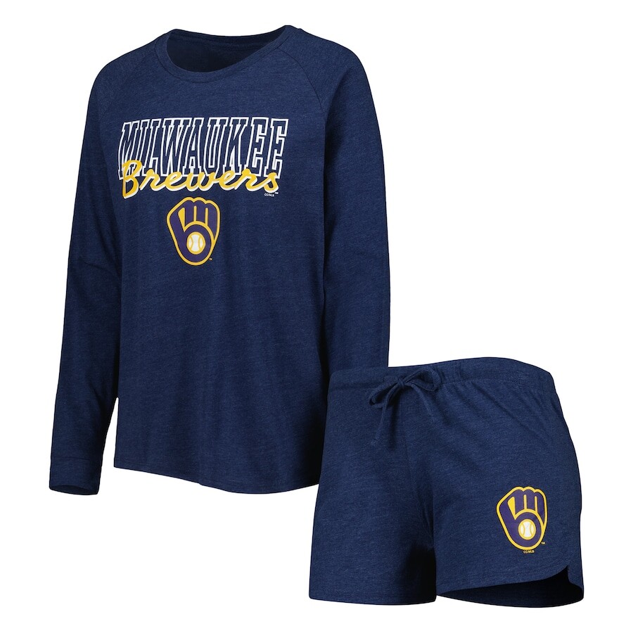

Пижамный комплект Concepts Sport Milwaukee Brewers, нави