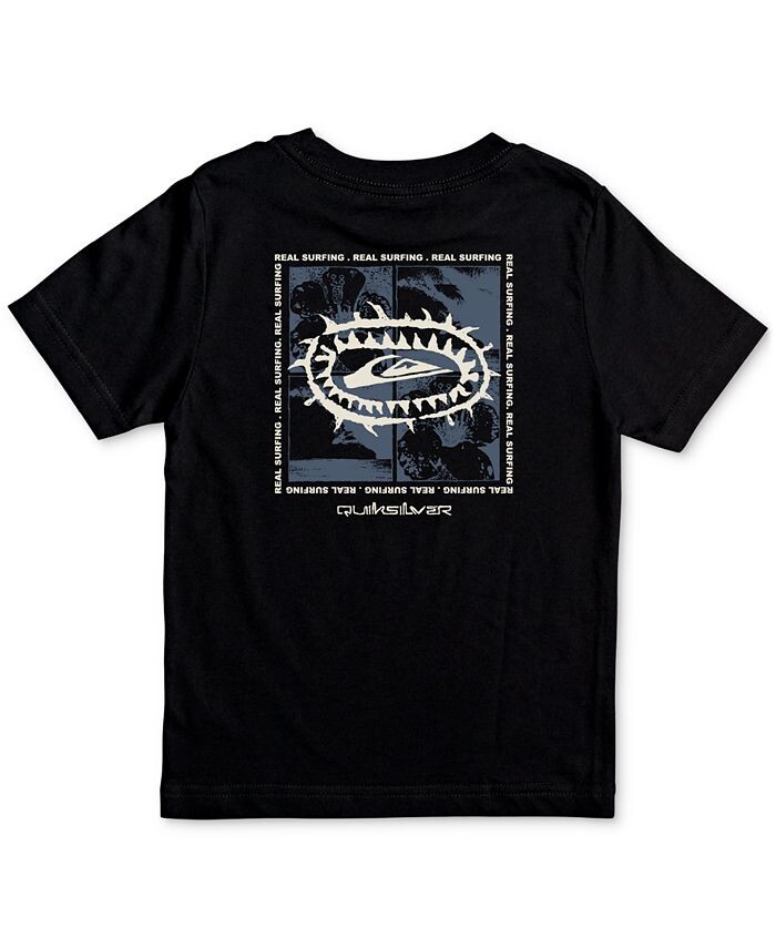 

Хлопковая футболка с графическим рисунком Big Boys Urban Surfing Quiksilver, черный
