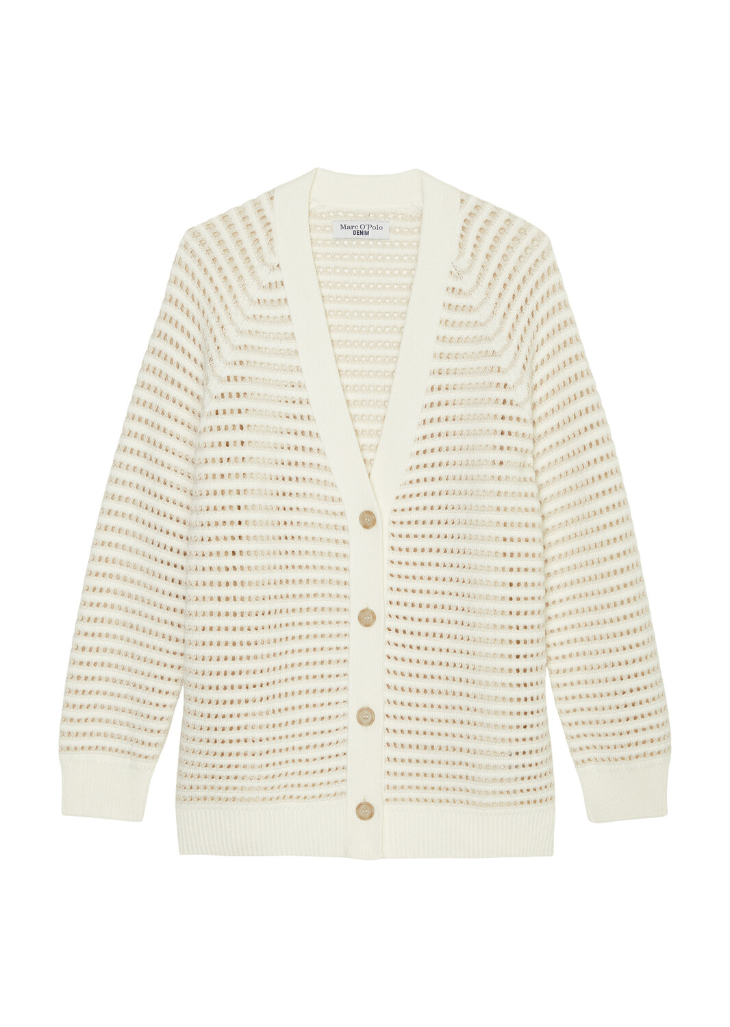 

Кардиган Marc O'Polo DfC V Neck relaxed, цвет egg white