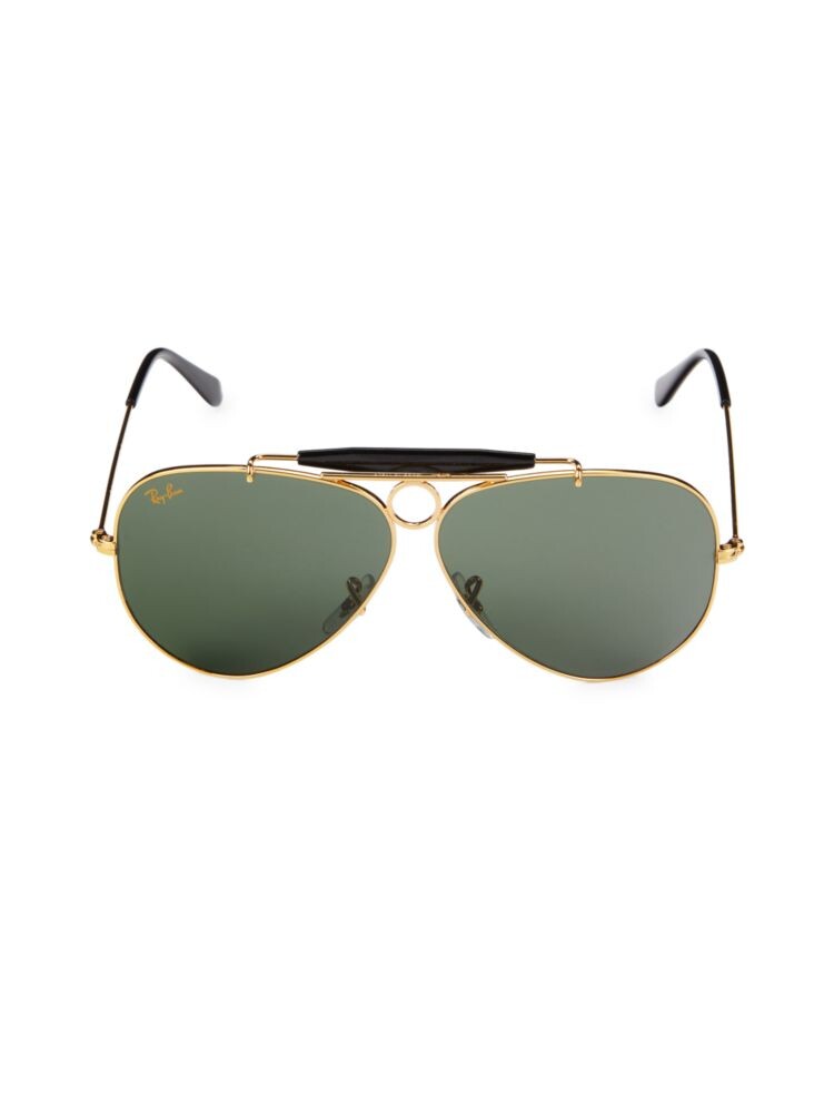 Солнцезащитные очки-авиаторы 58MM Ray-Ban, желтый