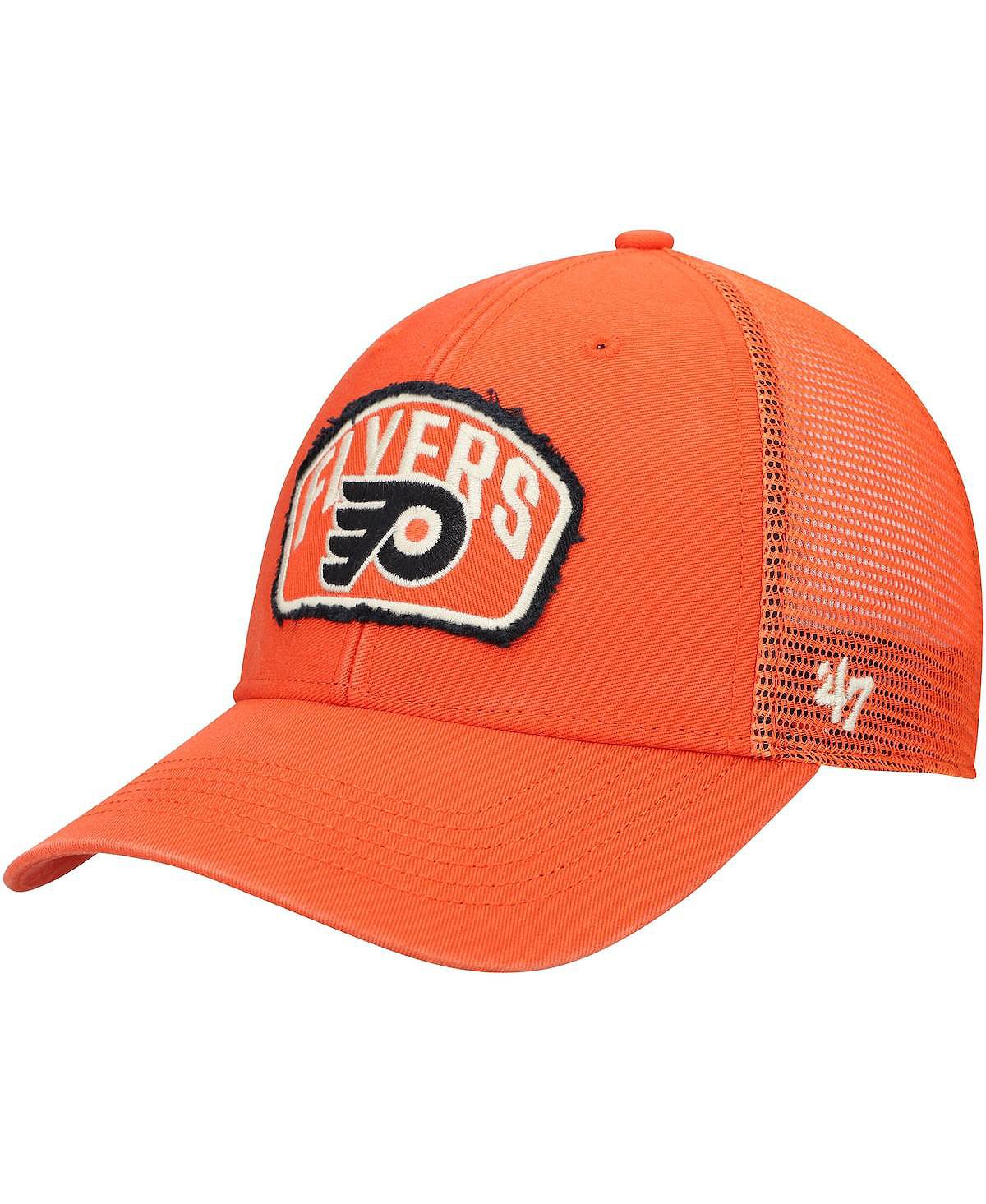 Мужская оранжевая кепка '47 Philadelphia Flyers Cledus MVP Trucker Snapback '47 Brand