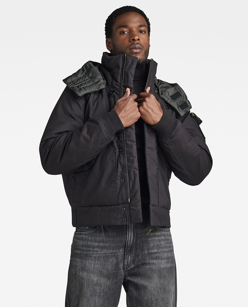 

Водонепроницаемая мужская куртка-бомбер Puffer Flight G-Star Raw, черный