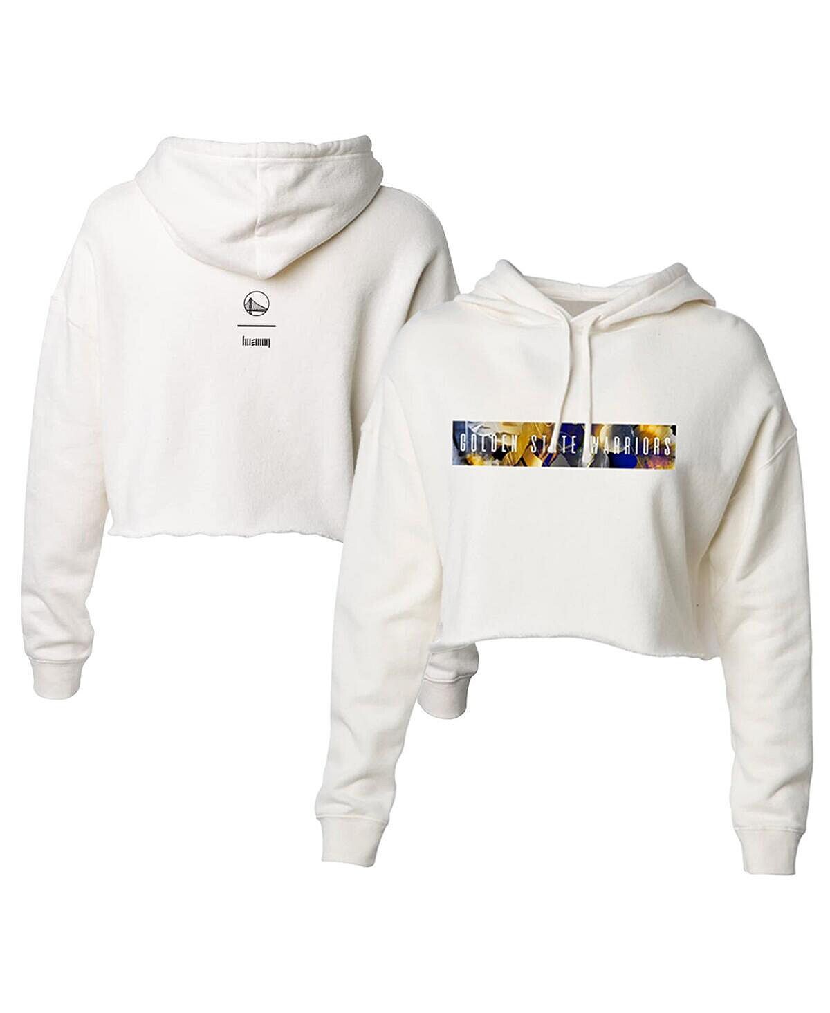 

Женский укороченный пуловер с капюшоном Golden State Warriors 2022/23 City Edition светло-коричневого цвета The Wild Collective, Коричневый