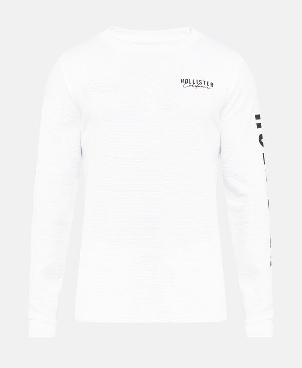 

Топ с длинными рукавами Hollister, белый