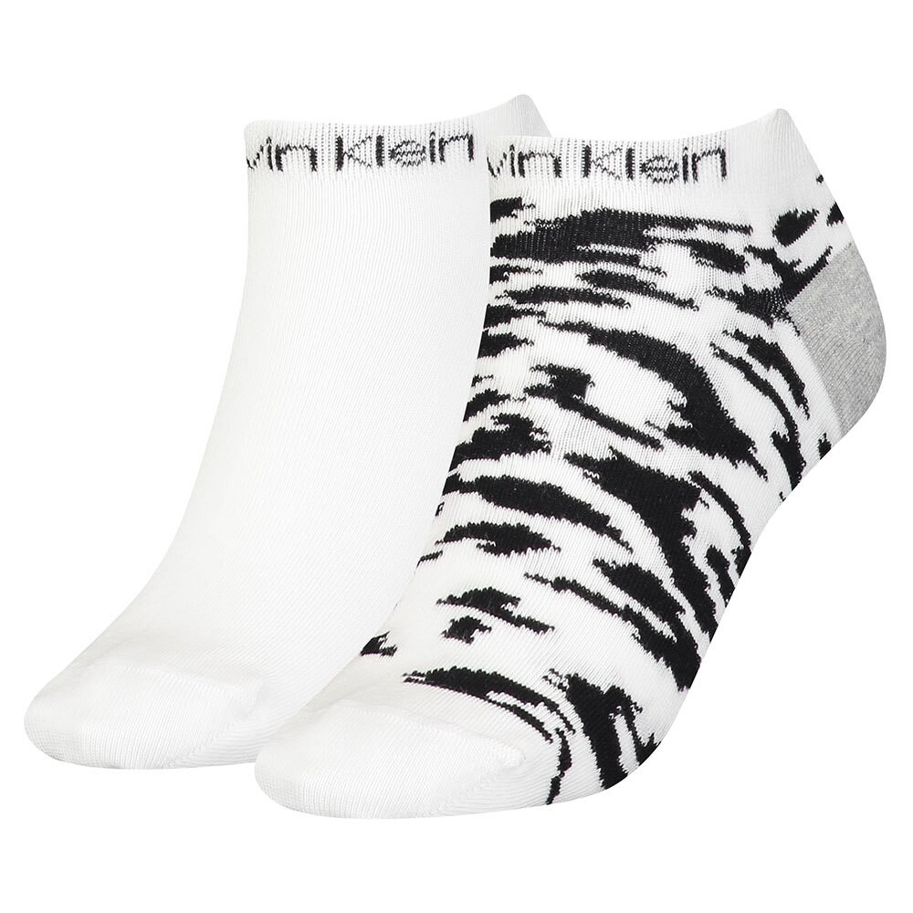 

Носки Calvin Klein Sneaker Leopard 2 шт, белый