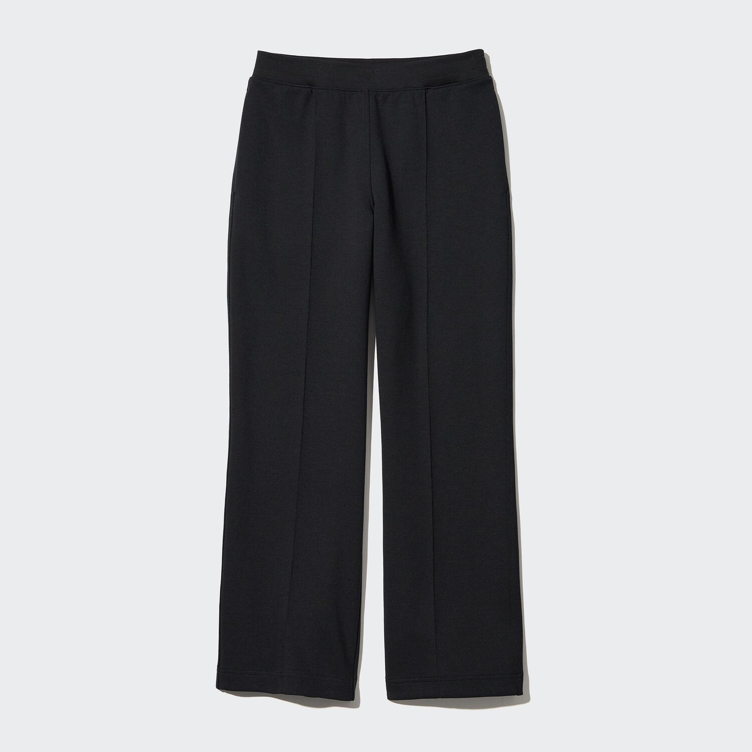 

Прямые брюки из плюша UNIQLO, черный
