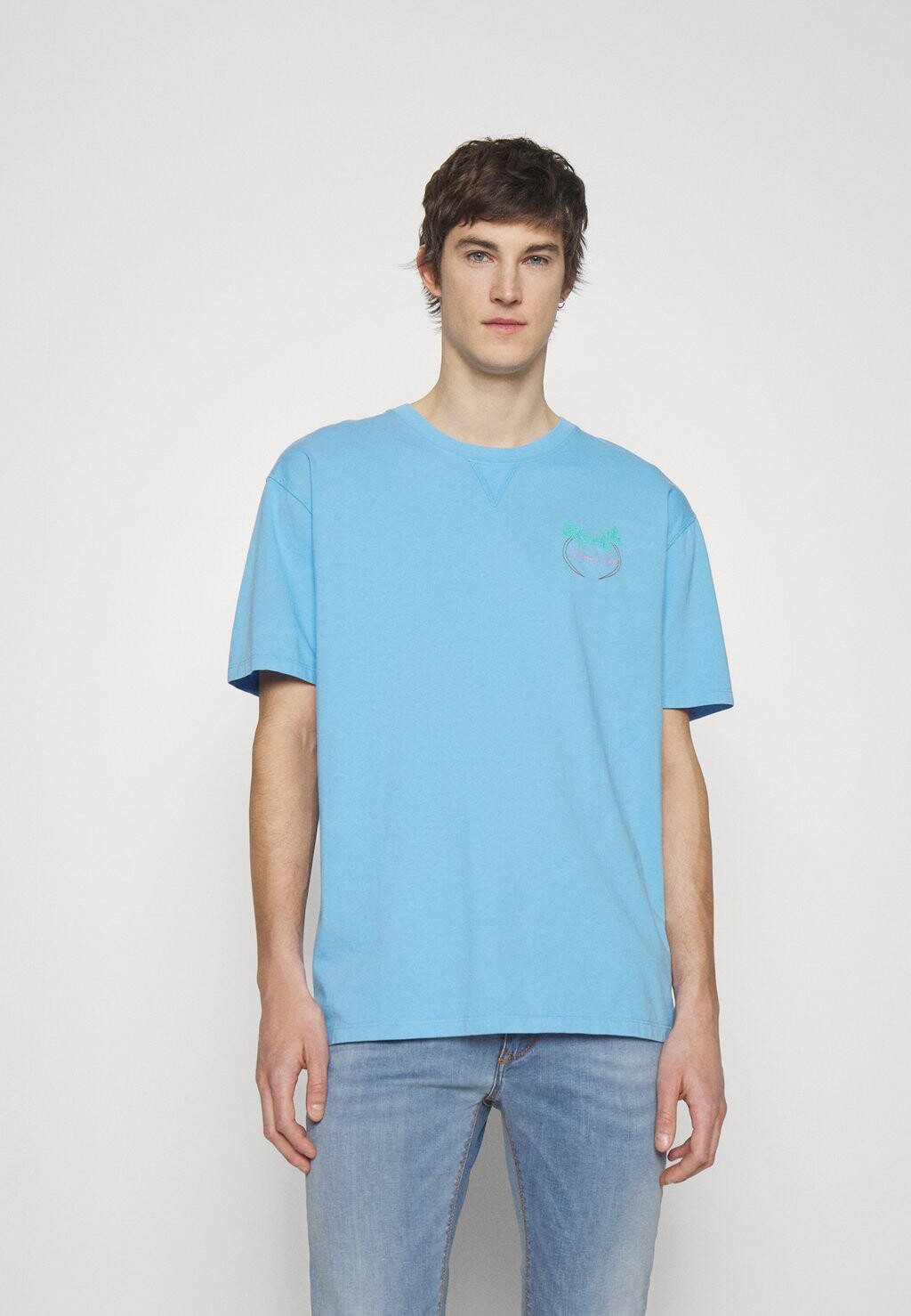 

Футболка с принтом Maison Labiche, синий