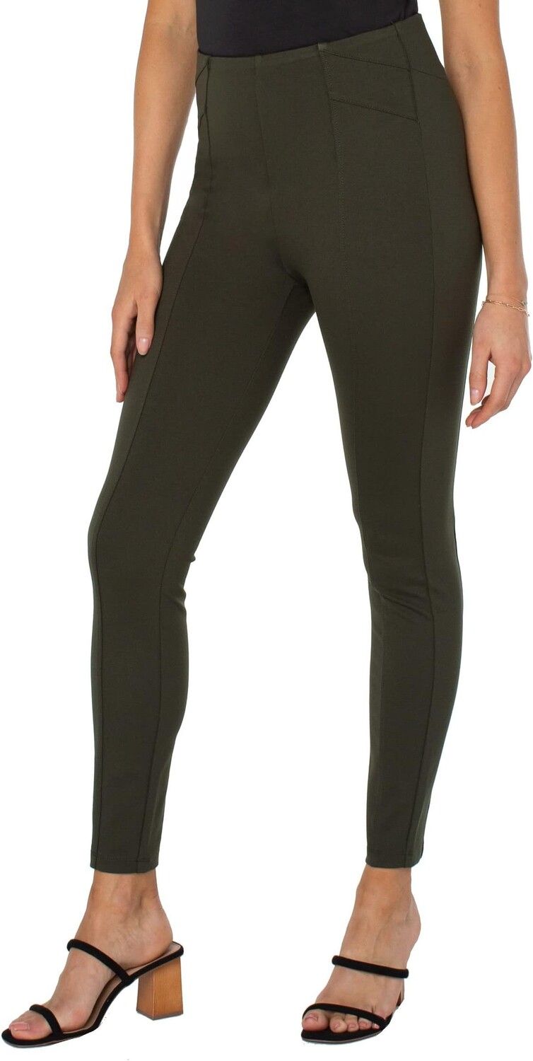 

Леггинсы без застежки Reese со швами в цвете Super Stretch Ponte Liverpool Los Angeles, цвет Olive Branch