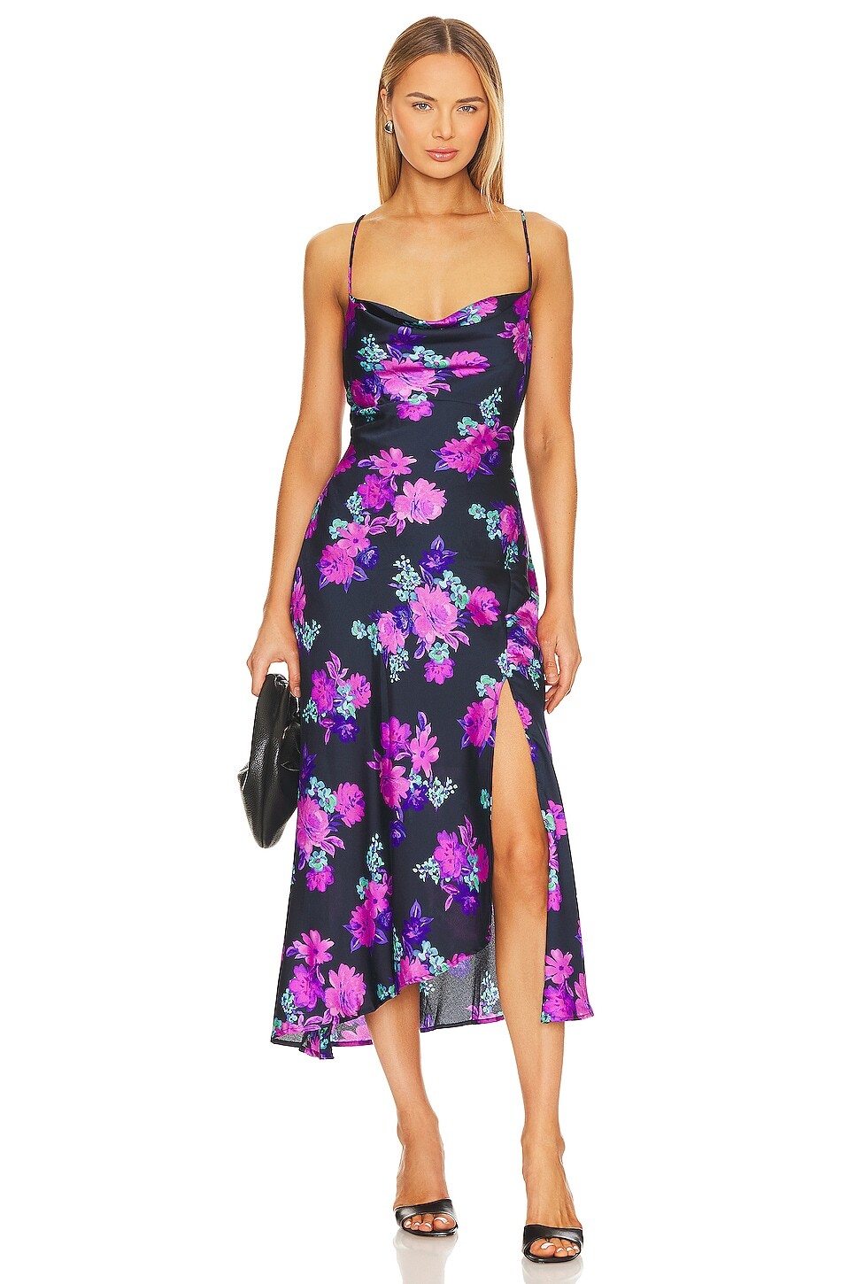 

Платье ASTR the Label Gaia, цвет Purple Floral Multi