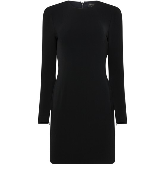 

Мини-платье из эластичного крепа Balenciaga, черный