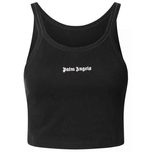 

Футболка cotton tank top Palm Angels, черный