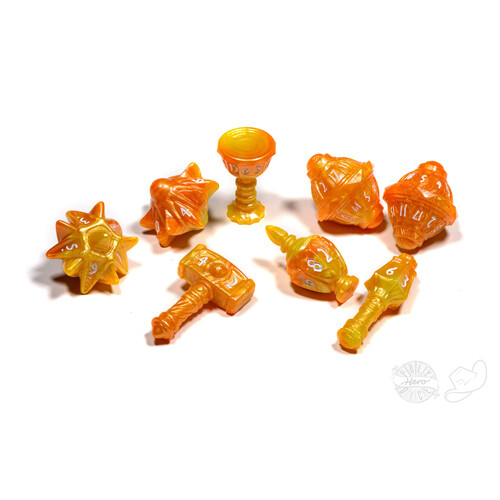 

Игровые кубики Polyhero Dice: Cleric 8 Dice Set Sunstorm