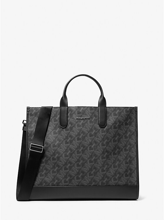 

Большая сумка с логотипом Hudson Empire Signature Michael Kors Mens, черный