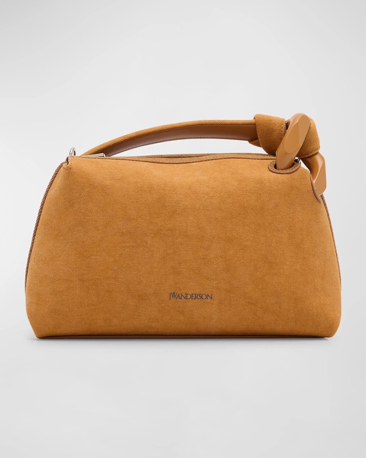 

Угловая холщовая сумка с верхней ручкой Jw Anderson, цвет Caramel