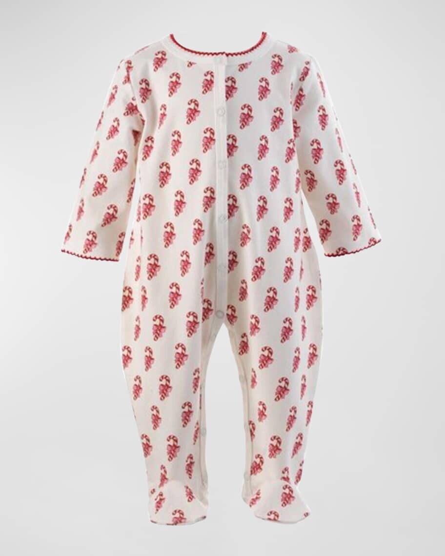 

Пижама BabyGro Footie Candy Cane для девочки, размер 1–12 мес. Rachel Riley