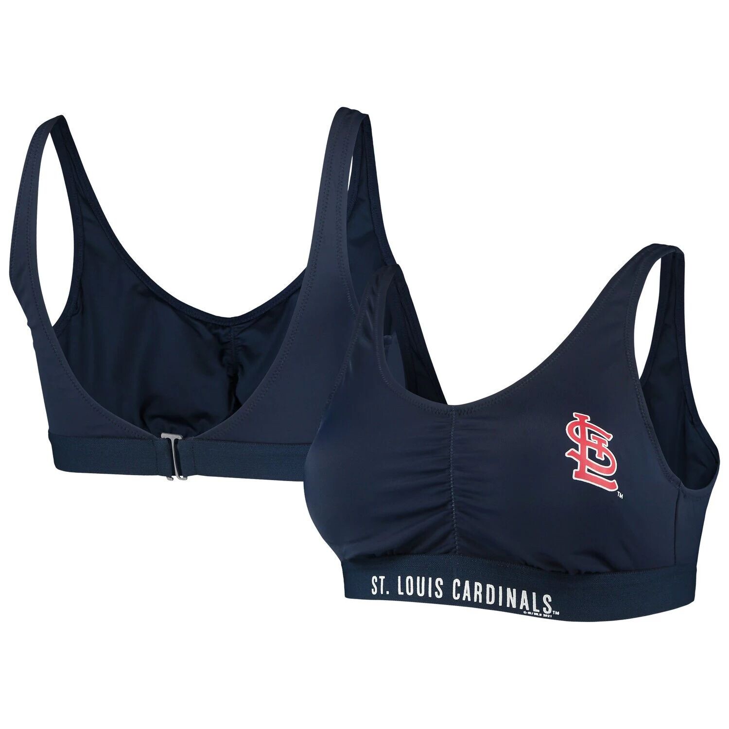

Женский купальник G-III Sports от Carl Banks Navy St. Louis Cardinals All-Star Bikini Top G-III