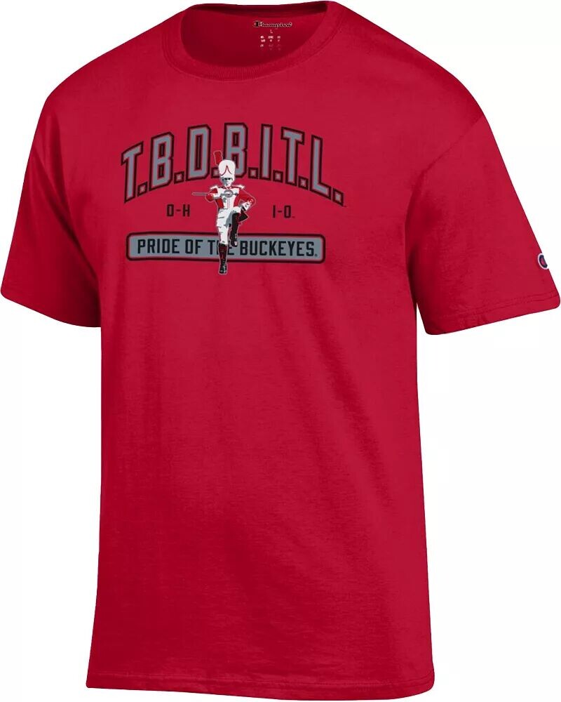 

Мужская футболка Champion Ohio State Buckeyes Scarlet The Band
