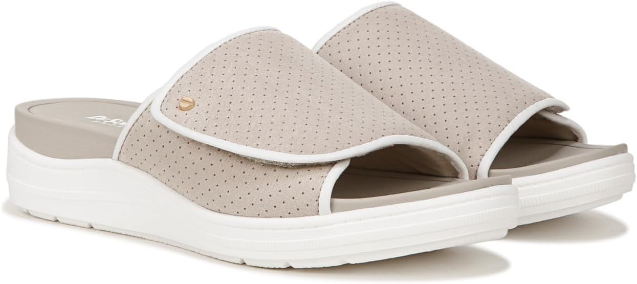 

Сандалии Dr. Scholl's Time Off Set Slide Sandal, цвет Oyster Microfiber