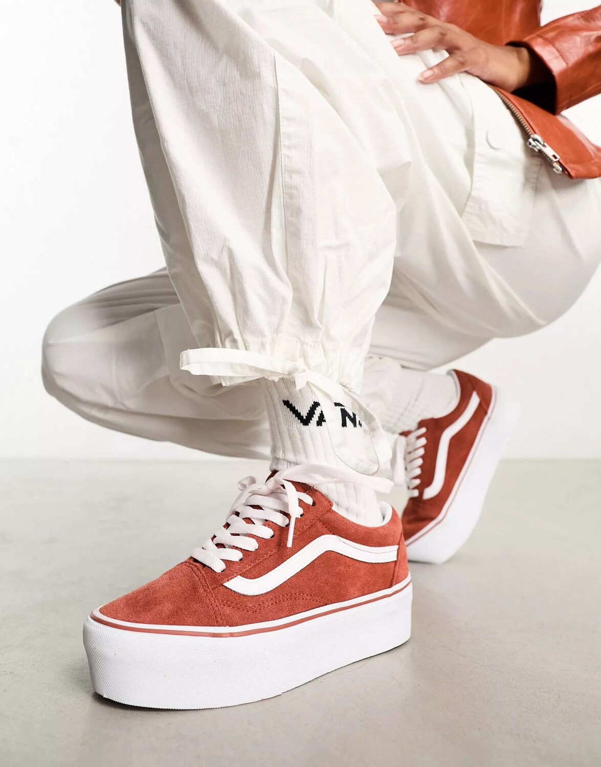 

Темно-оранжевые кроссовки Vans Old Skool Stackform, Оранжевый