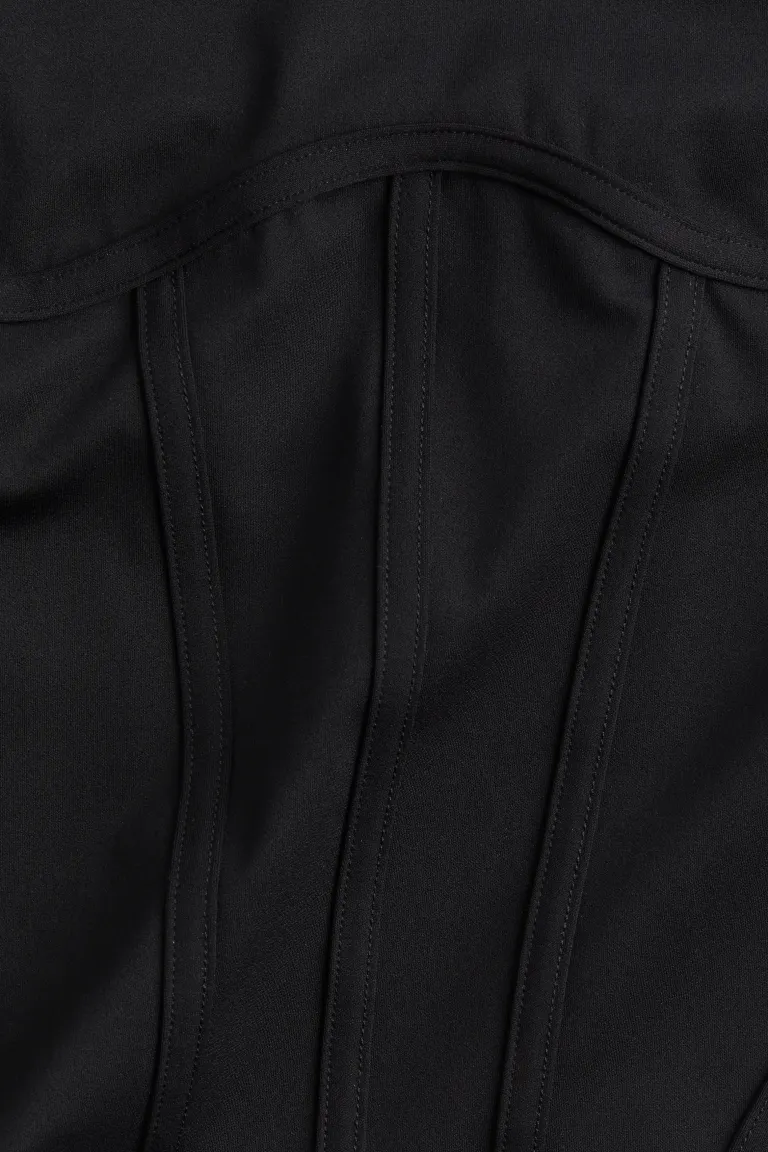 

Скульптурный топ hero H&M, черный