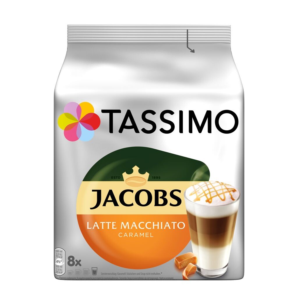 

Капсулы Tassimo Jacobs типа Латте Маккиато Карамель | 8 кофейных капсул