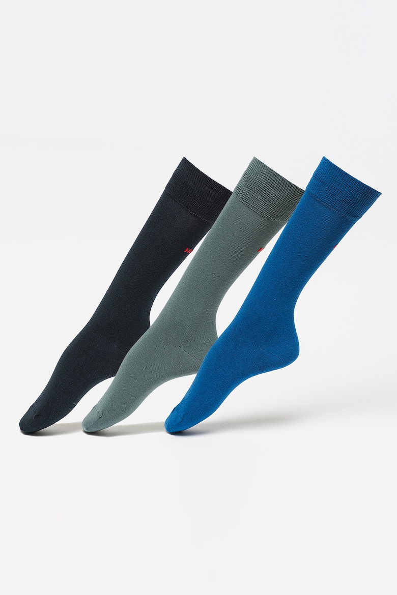 Длинные носки – 3 пары Hugo, синий