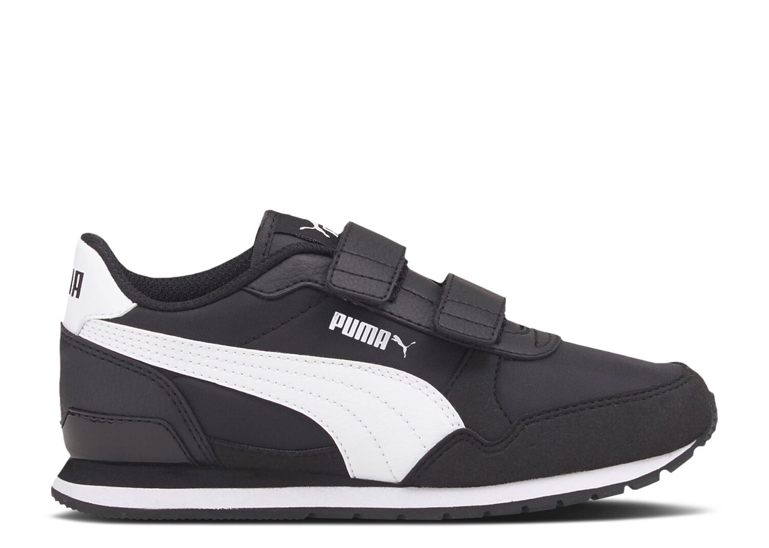 

Кроссовки Puma St Runner V3 Nylon Little Kid 'Black White', черный