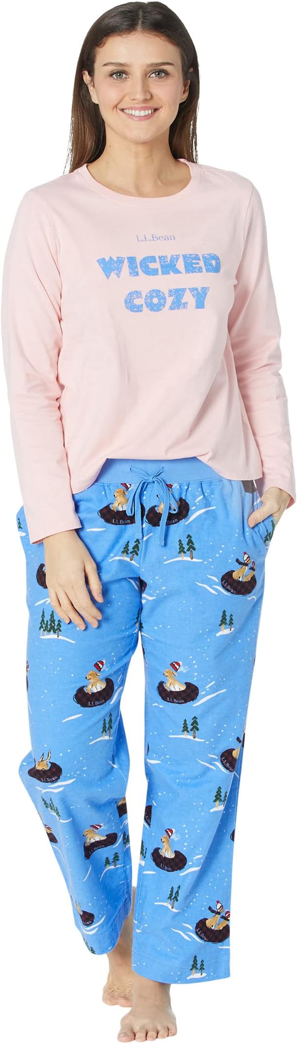 Пижамный комплект Petite Camp L.L.Bean, цвет Blush