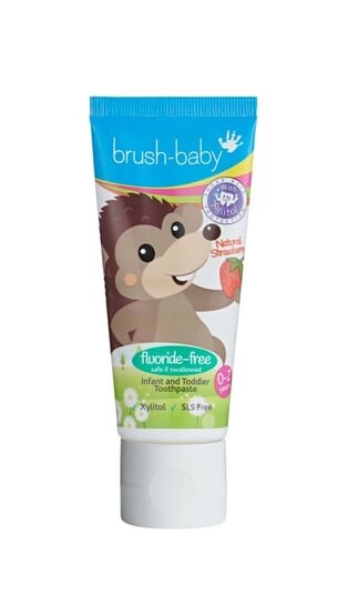 

Зубная паста для детей 0-2 лет, со вкусом клубники, без фтора, 50 мл Brush-Baby