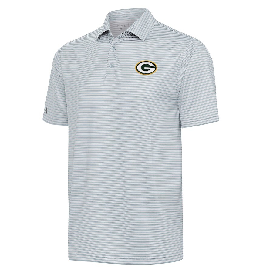 

Поло с коротким рукавом Antigua Green Bay Packers, серый