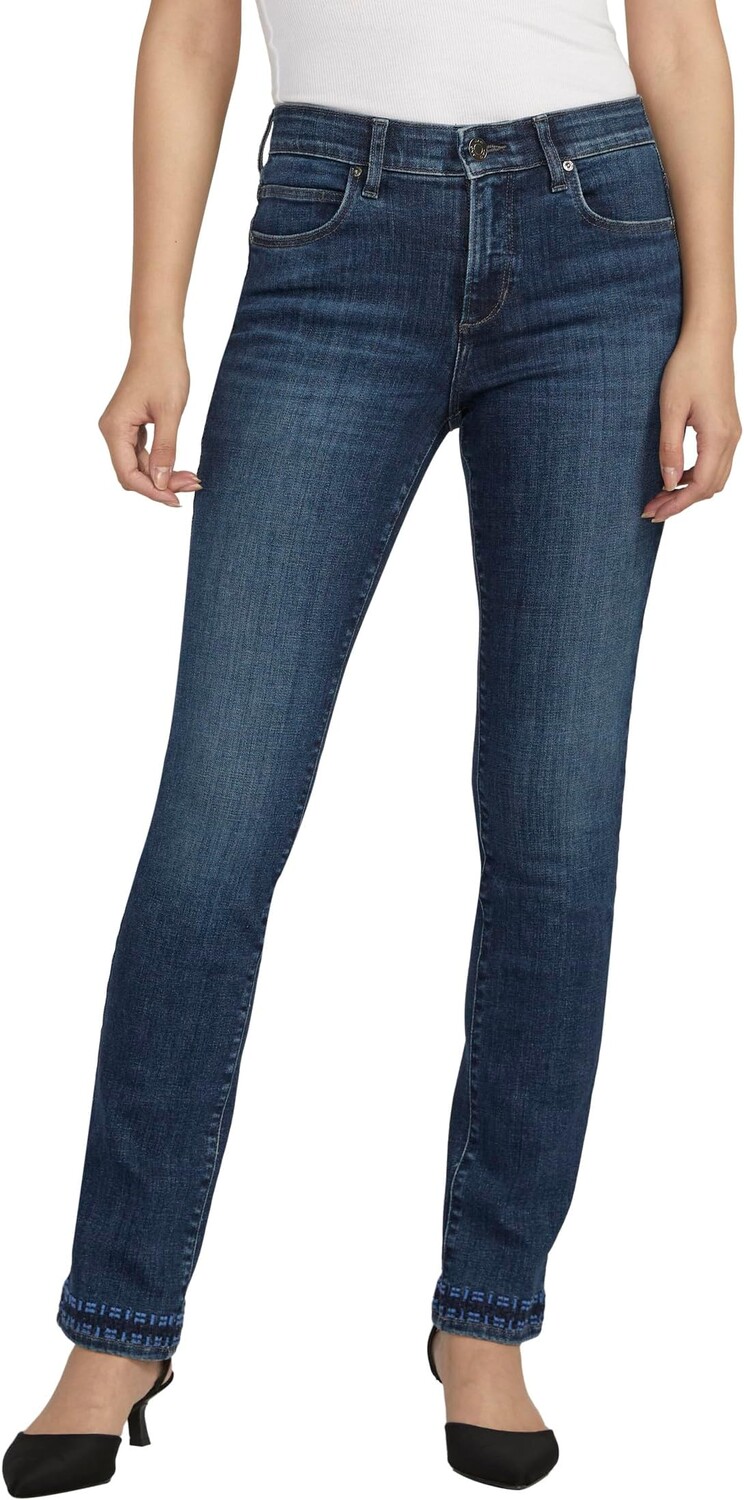 

Джинсы Petite Ruby Mid-Rise Straight Leg Jeans Jag Jeans, цвет Night Owl