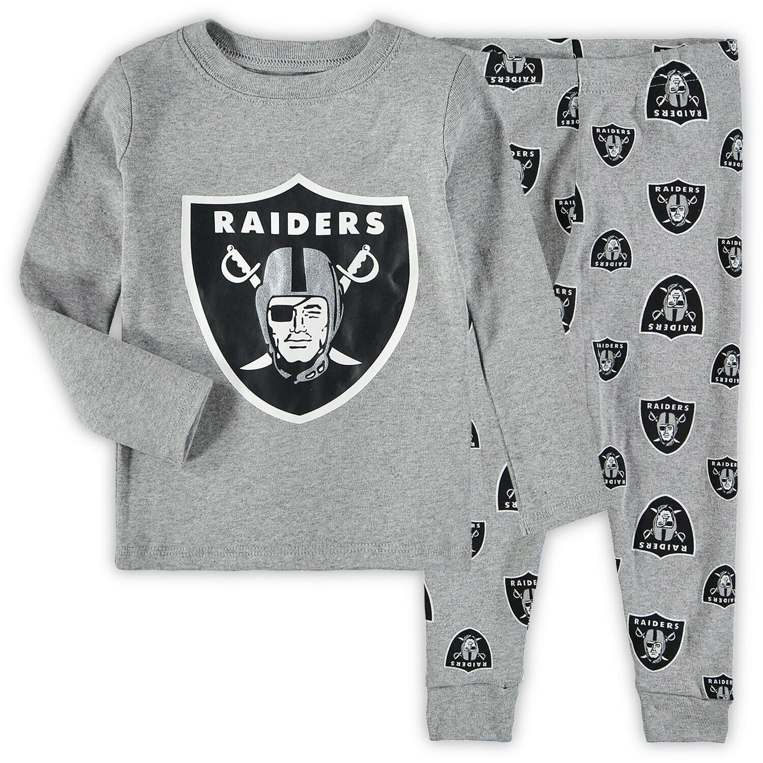 

Серый спальный комплект Las Vegas Raiders для малышей Outerstuff