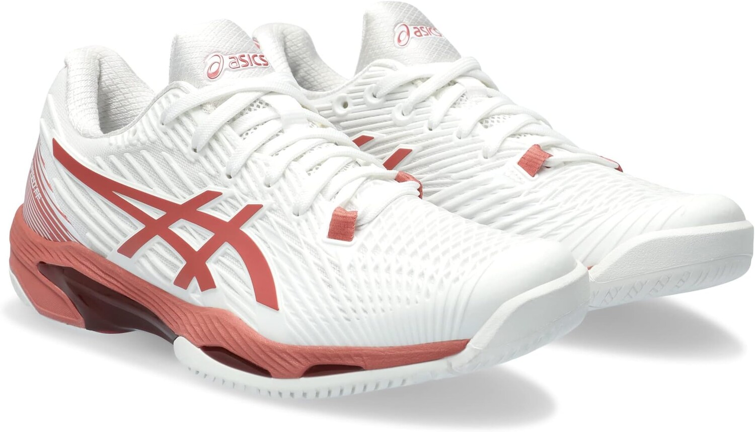 

Кроссовки Solution Speed FF 2 Tennis Shoe ASICS, цвет White/Light Garnet, Белый
