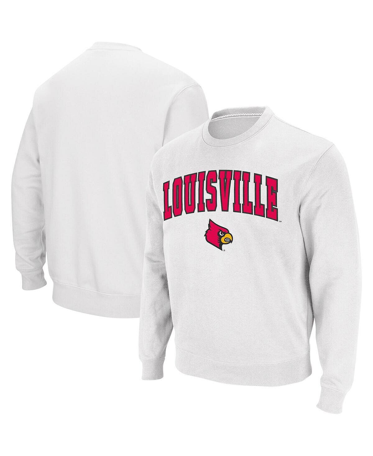 

Мужской белый свитшот с круглым вырезом Louisville Cardinals Arch & Logo Colosseum